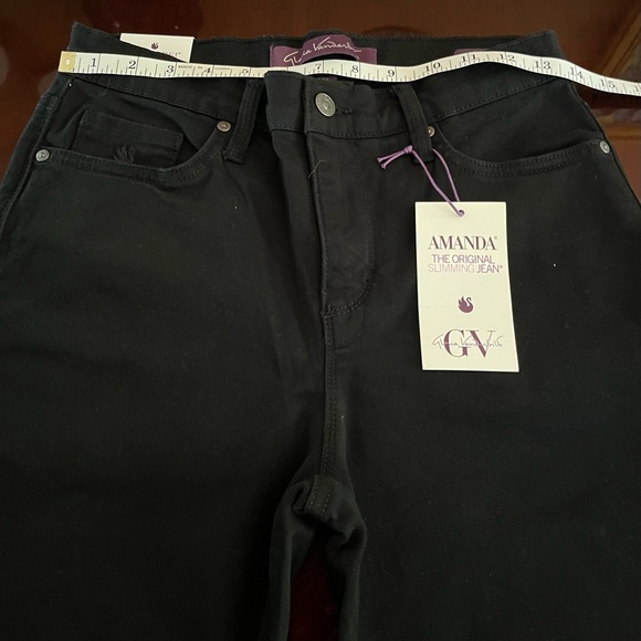 Woman’s black jeans pants size 6ps NWT Gloria Vanderbilt Amanda - Picture 6 of 9